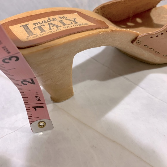 Vintage Italian leather heeled sandals size 7.5 - Picture 7 of 8